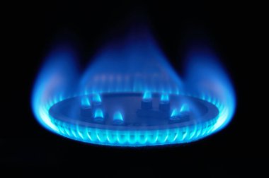 Yanan gaz, gaz ocağı, mutfakta hob