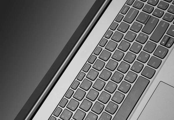 Laptop Tangentbord Närbild — Stockfoto