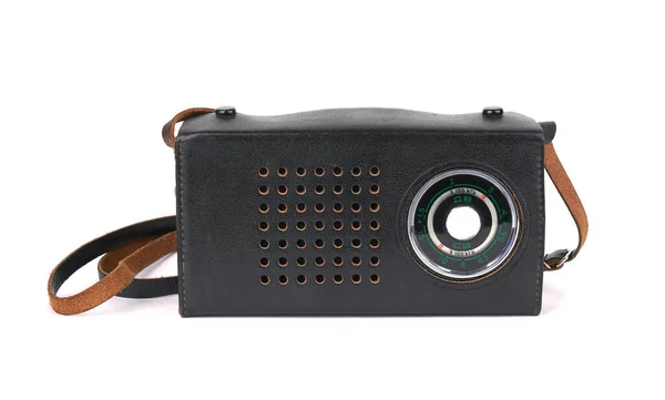 Vintage Radio Reciever Isolato Sfondo Bianco — Foto Stock