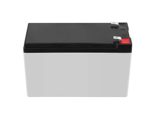 Batterie Accumulateur Isolée Sur Fond Blanc — Photo