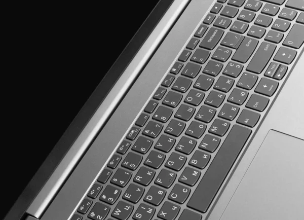 Laptop Tastatur Aus Nächster Nähe — Stockfoto