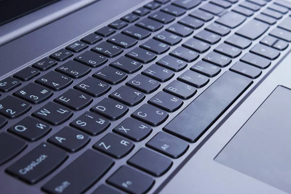Laptop Tastatur Aus Nächster Nähe — Stockfoto