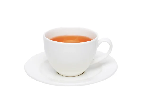 Чашка Чаю Ізольована Білому Фоні — стокове фото