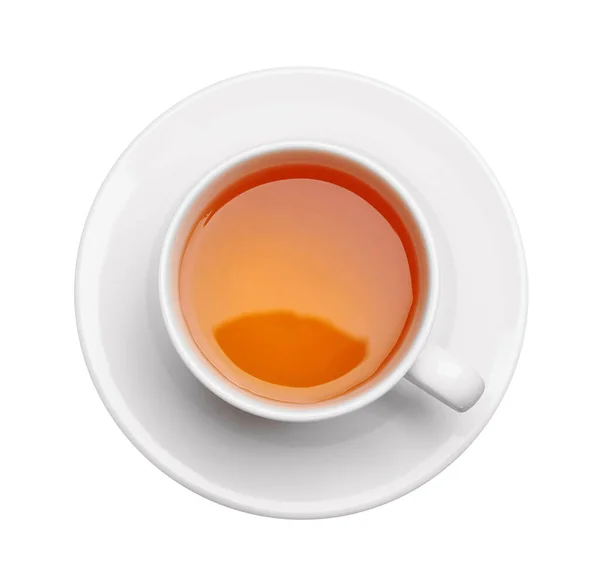 Filiżanka Herbaty Izolowane Białym Tle — Zdjęcie stockowe