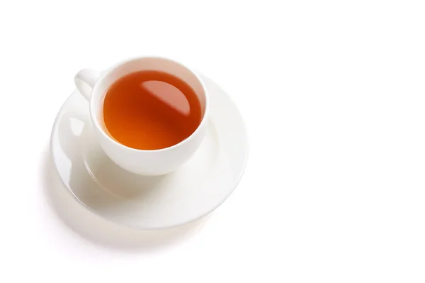 Чашка Чая Изолированы Белом Фоне — стоковое фото