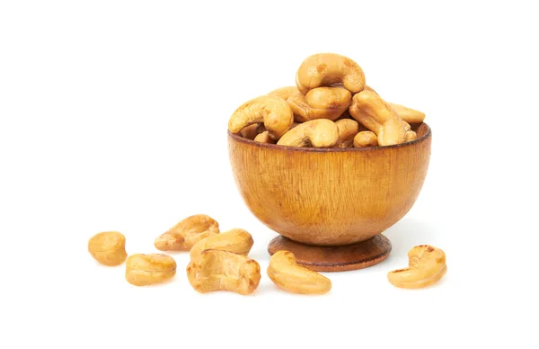 Cashew Nuts Bowl Isolated White Background — Stock Photo, Image