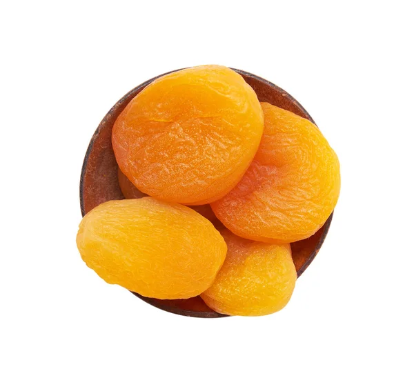 Dried Apricots Isolated White Background — Stock Photo, Image