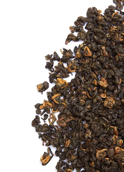 Tea Közelkép Háttér Elszigetelt Fehér — Stock Fotó