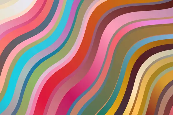 Multicolor Striped Abstract Background Vector Illustration Vector Graphics