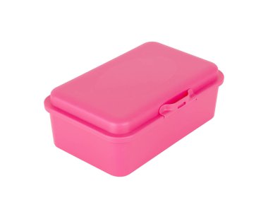 Beyaz arka plan üzerinde izole plastik beslenme çantası