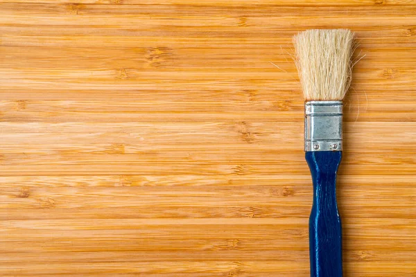 Brush Wooden Background Painted Oil Varnish Copy Space — Stock Photo, Image