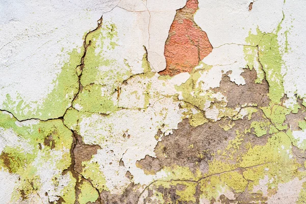 Старая Бетонная Стена Разрушенной Штукатуркой Ремонт Старого Дома Дизайн Стен — стоковое фото