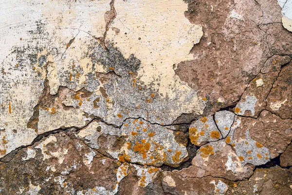 Παλιός Τσιμεντένιος Τοίχος Κατεστραμμένο Σοβά Ανακαίνιση Παλιού Σπιτιού Βιομηχανικό Στυλ — Φωτογραφία Αρχείου