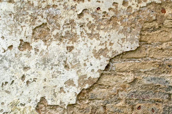 Трещины Кирпичной Стены Качестве Фона Баннера Текстуры Старые Сломанные Стены — стоковое фото