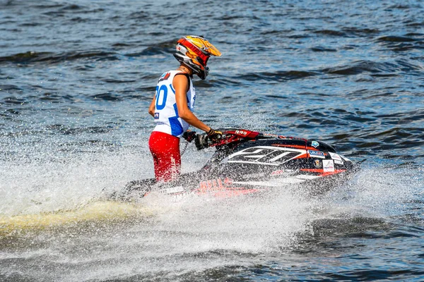 Stock image KUPISKIS, LITHUANIA,  July 7th 2023 : UIM Aquabike Class Pro European Championship  GRAND PRIX OF LITHUANIA 2023