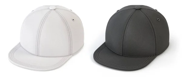 Beyaz Siyah Arka Kapak Modeli Boş Şapka Şablonu Beyaz Arka — Stok fotoğraf