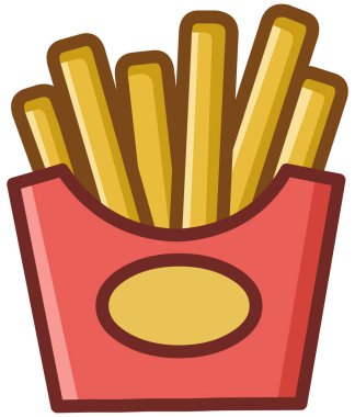 Patates kızartmasının simgesi fast food
