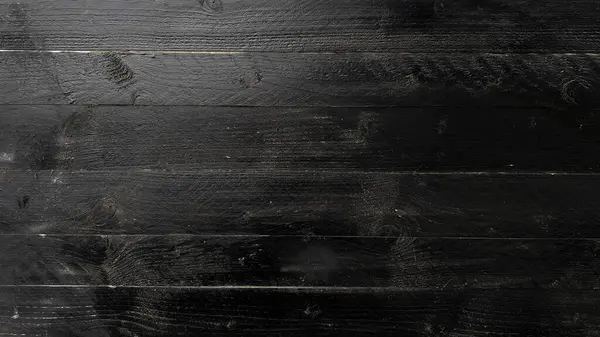 Černé Malované Dřevo Textury Pozadí — Stock fotografie