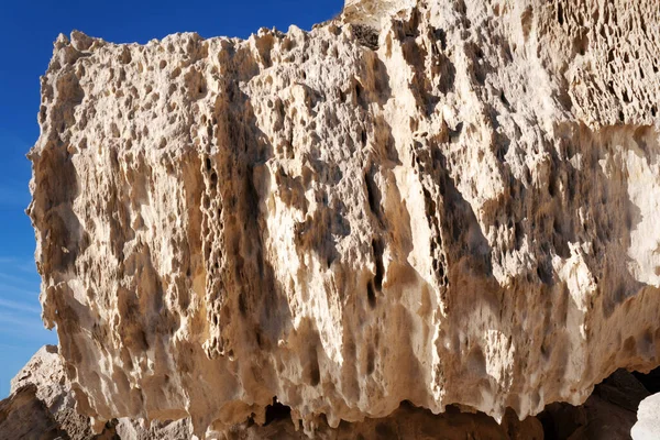 Roccia Sabbiosa Superficiale Riva Rocciosa Del Mar Caspio — Foto Stock