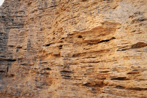 Roca Arenosa Superficial Orilla Rocosa Del Mar Caspio — Foto de Stock