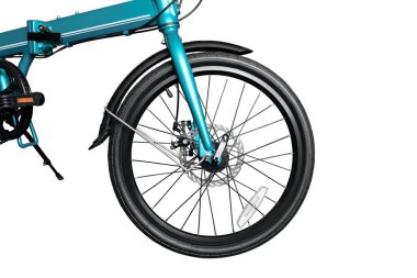 Bisiklet fren diski. Yakın plan. Beyaz arkaplanda izole.