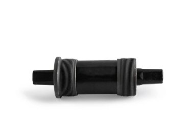 Bisiklet arabası kartuşu. Yakın plan. Beyaz arkaplanda izole.