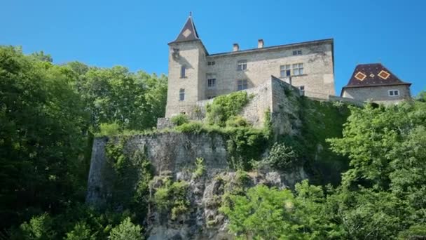 法国La Sone城堡景观 — 图库视频影像