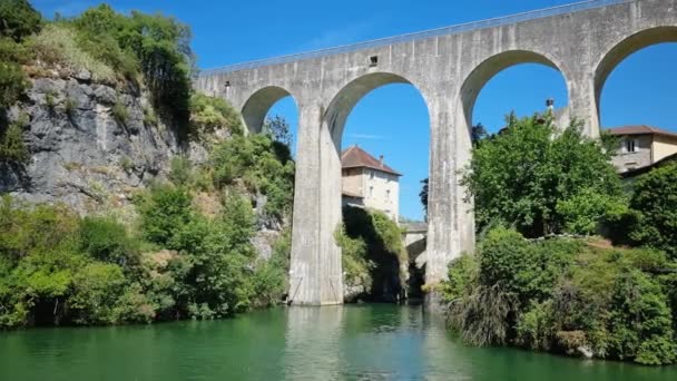 Ponte Saint Nazaire Royans Francia — Video Stock