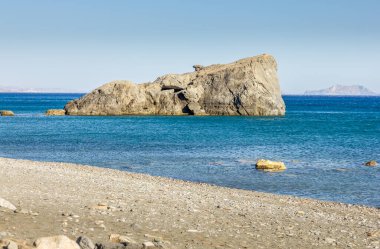 Yunanistan 'ın Girit kentindeki Preveli plajı