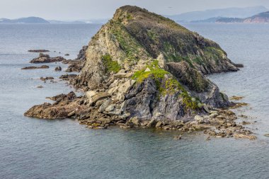 Giens Yarımadası 'ndaki Ribaud adaları, Hyeres, Fransa