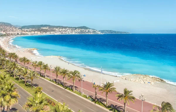Güzel Hava Görünümünü Cote Azur — Stok fotoğraf
