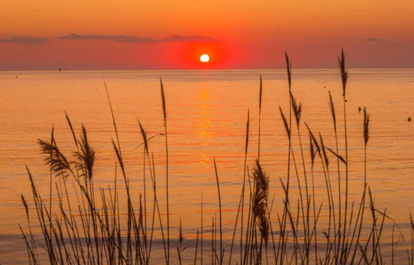 海面上的夕阳 — 图库照片
