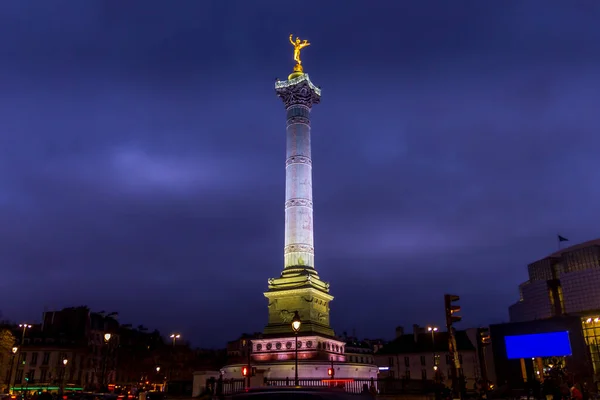 Площадь Бастилии Бастилии Париж Франция — стоковое фото