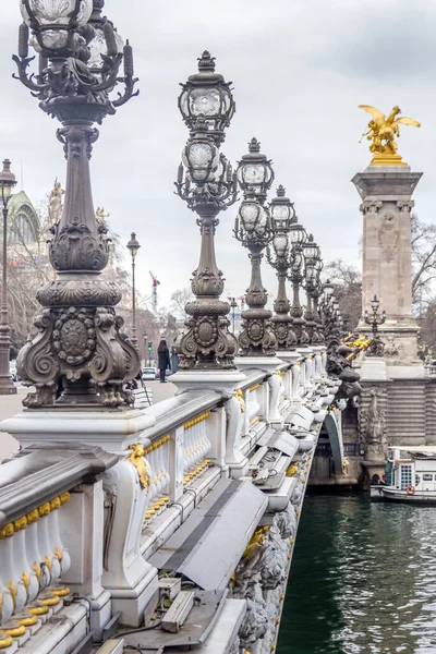 Vista Ponte Alexandre Iii Paris França — Fotografia de Stock