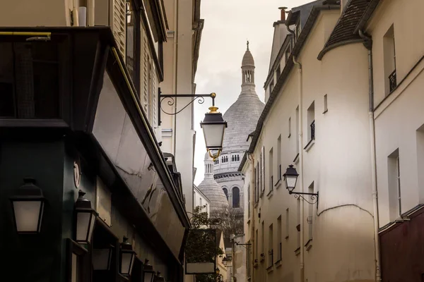 Улицы Монмартра Париже Франция — стоковое фото