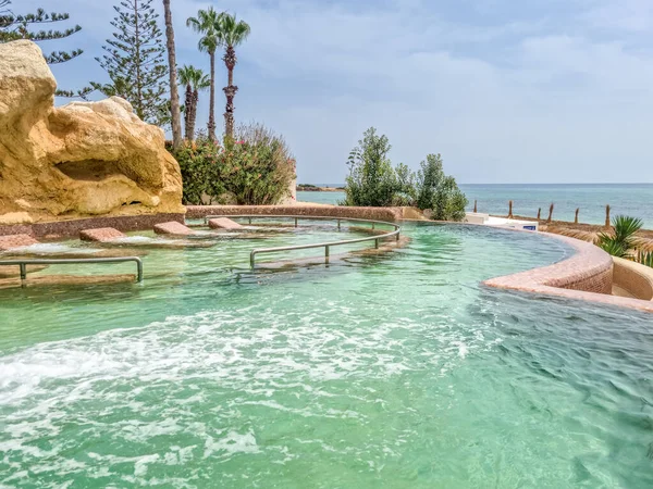 突尼斯Hammamet海滩的景观 — 图库照片