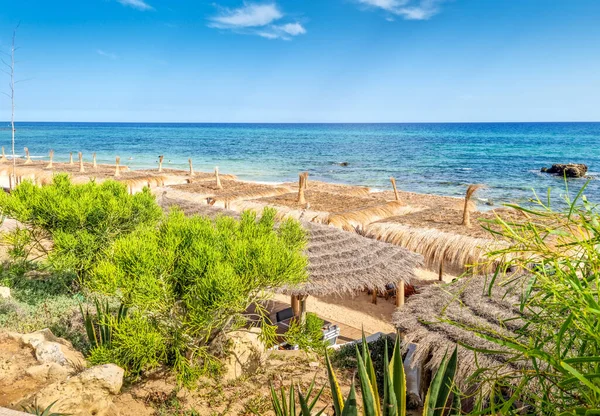 Пейзаж Пляже Хаммамет Тунис — стоковое фото