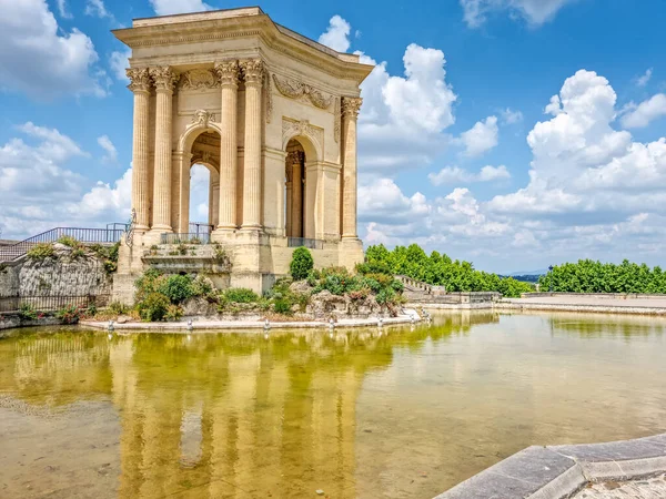 Vodní Hrad Chateau Eau Promenade Peyrou Montpellier Francie — Stock fotografie