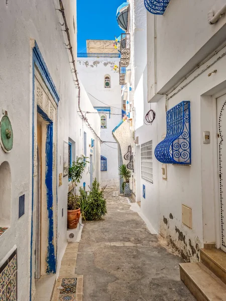 Strada Nella Medina Hammamet Tunisia — Foto Stock