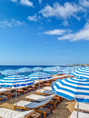 Nice 'teki sahil, Fransız Rivierası.