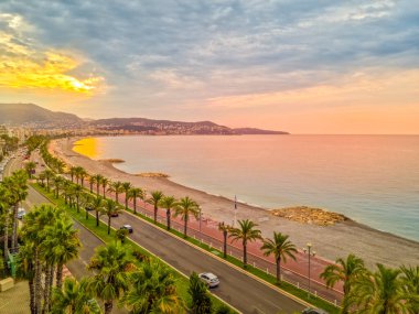 güzel hava görünümünü, cote d'azur