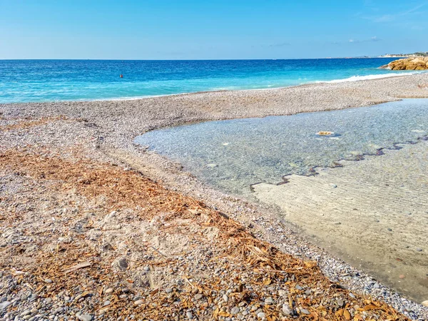 Het Strand Nice Côte Azur — Stockfoto