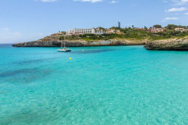 İspanya 'nın Mallorca plajındaki manzara