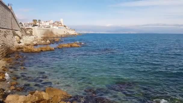 Antibes Şehri Fransa Nın Güneyi — Stok video