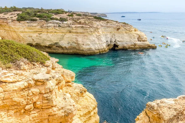 Blick Auf Einen Strand Der Algarve Portugal — Stockfoto