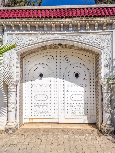 Typical Tunisian Ornamental Door — Stock Photo, Image