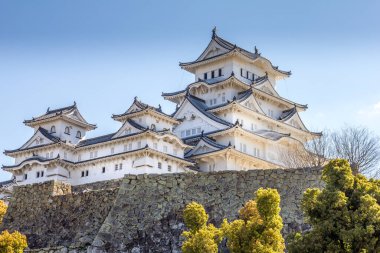 Himeji Kalesi manzarası, Hyogo, Japonya