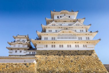 Himeji Kalesi manzarası, Hyogo, Japonya