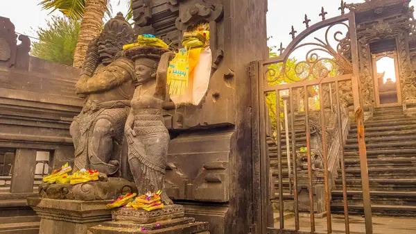 Tanah Lot Tapınağında Gün Batımı Bali Endonezya Telifsiz Stok Imajlar