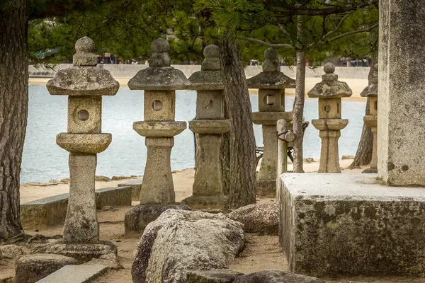 stock image Stone lantern in Miyajima island, Japan